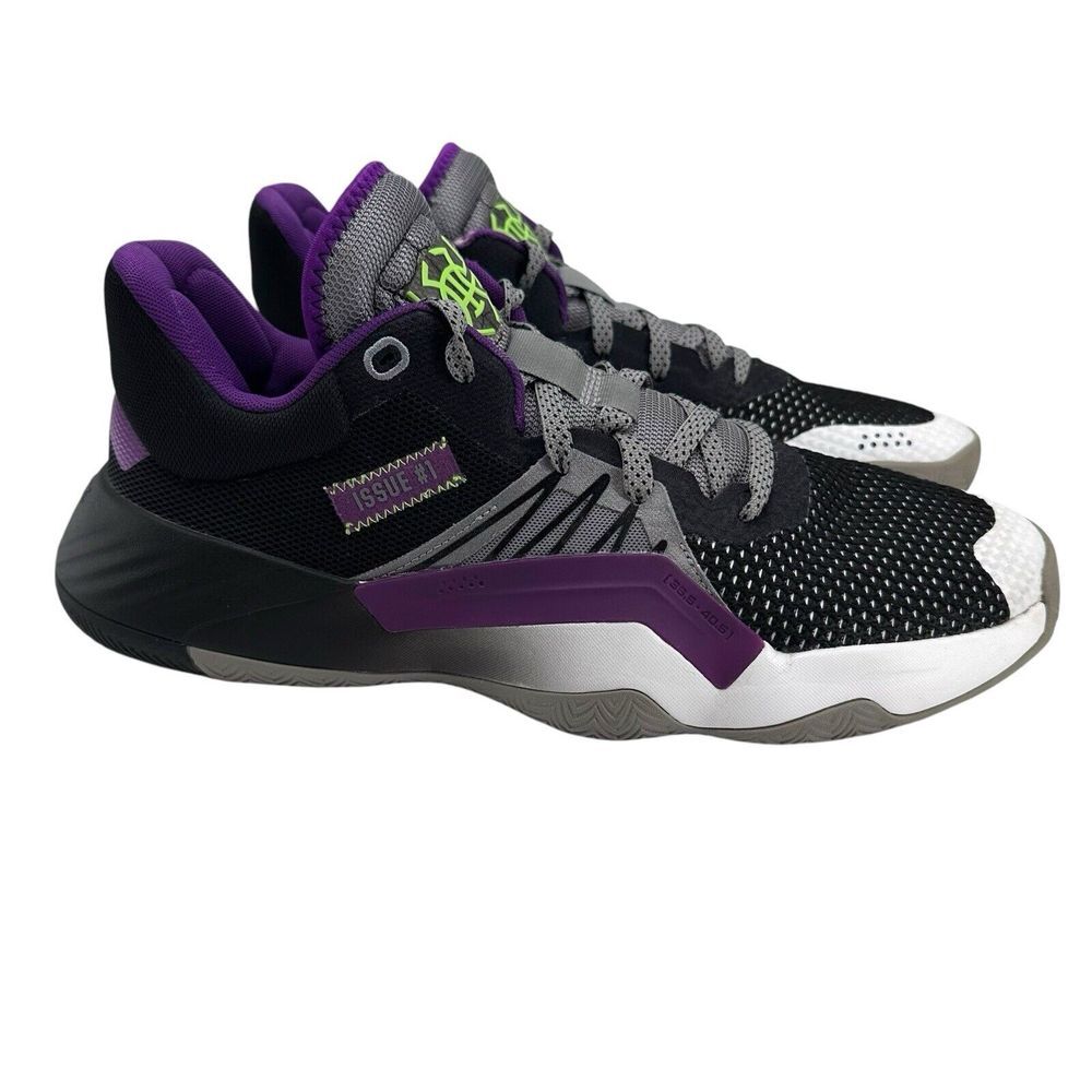 Adidas D.O.N. Issue #1 Joker Purple And Black Size 10.5 029002 12/19